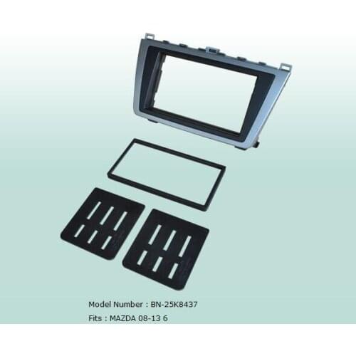 Car Fascias Double Din Radio Audio Panel Frame Dash Kit For Mazda 6 2008 2009 2010 2011 2012 2013