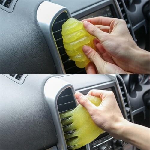 Car Cleaner Glue Panel Air Vent Outlet Dashboard Laptop Home Magic Cleaning Tool Mud Remover Car Gap Dust Dirt Cleaner Soft Gel
