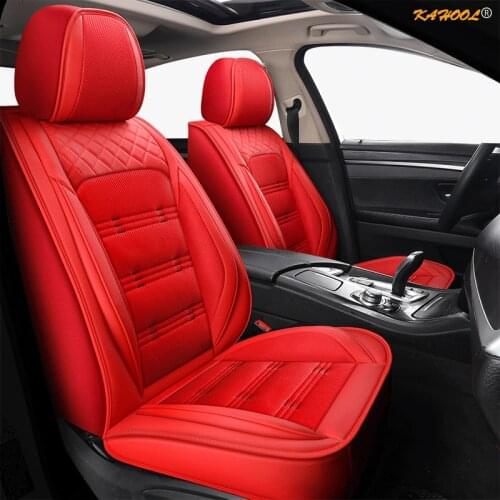 KAHOOL Leather car seat covers For audi a3 sportback vw polo sedan alfa romeo giulietta volvo s40 v60 c30 auto accessories