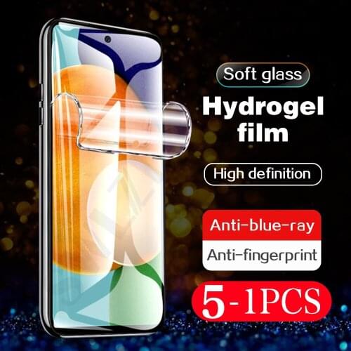 5-1Pcs soft full cover hydrogel film for Samsung galaxy A02 A02s A12 A22 A32 A42 A52 A72 phone screen protector Not Glass