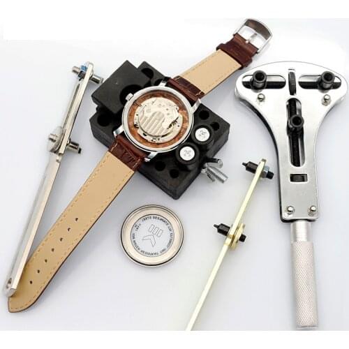 Watch Repair Tools Waterproof Screw Adjustable Case Back Remover Opener Wrench Remover Steel Watch Repair Tool Back Cover Opener