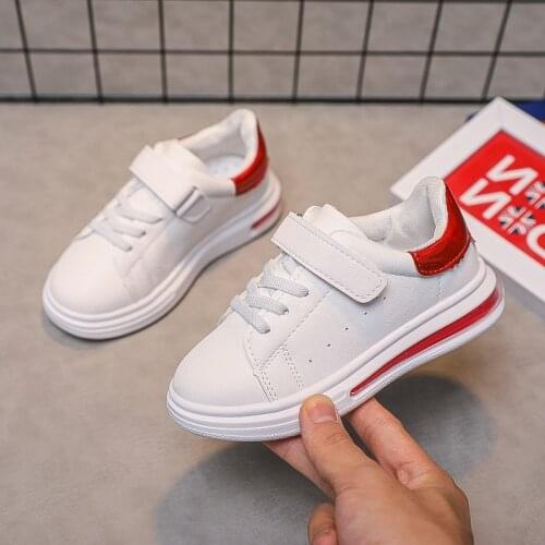 Kids Child Toddler Baby White Sneakers Shoes For Little Girls Boys Childrens Neon Green Casual Sports Shoes 1 2 3 4 5 7 Years