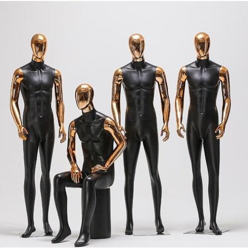 Full Body Men Mannequin Electroplated Model Full Body Dummy Hot Sale