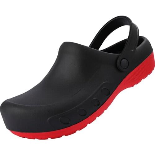 2021 New Professional Working Clogs Shoes Men Anti-Slip Simple Mule Clogs Mens Garden Shoes kitchen Clog Sandals
