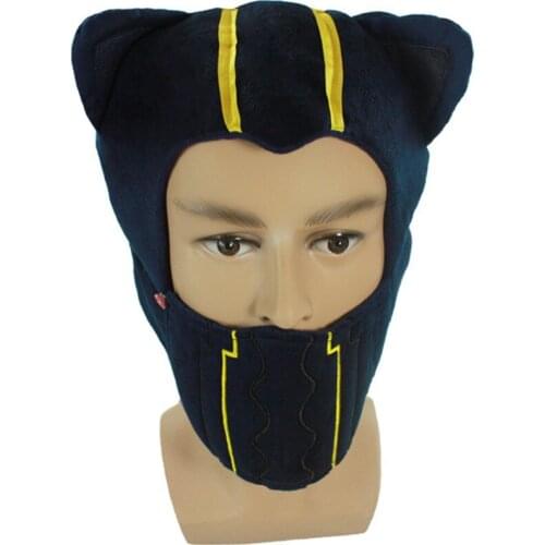 New Charms Costume Game Kennen The Heart of The Tempest Cosplay Cute Plush Cotton Hat Beanies Cap with Mask for Gamer Halloween