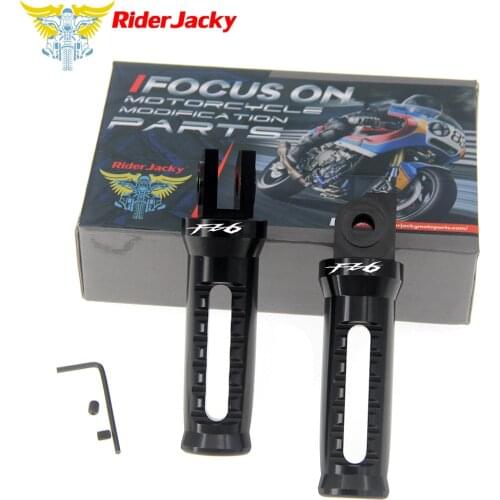 RiderJacky For YAMAHA FZ6 FZ 600 2004-2009 2005 2006 2007 2008 Motorcycle Front Footrest Foot Pegs CNC Foot Rests Pedal