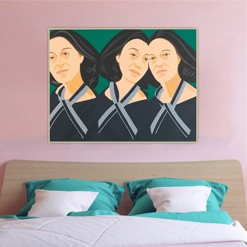 Gray Ribbon, 1990 by Alex Katz Canvas Art Oil Painting Artwork Aesthetic Decorative Picture Wall Hanging Decor Home Decoration