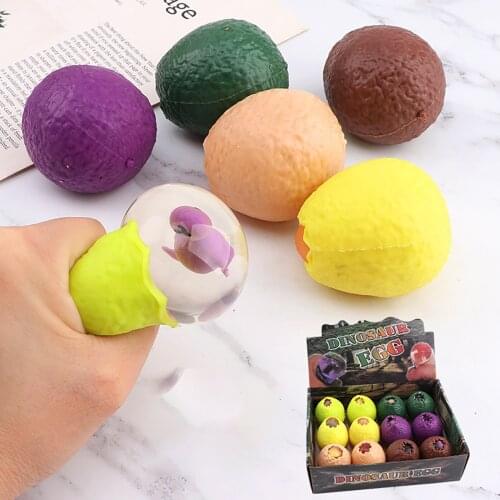 Funny Squishy Toys Dinosaur Eggs Squeeze Toys Anti Stress Relief Toys Practical Jokes Fun Surprise Toys for Children Boys Brinqu