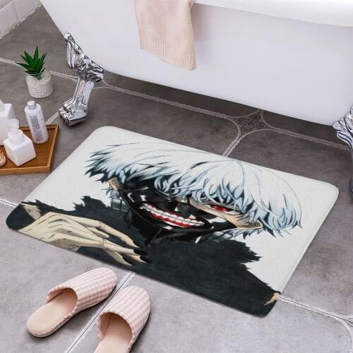 Tokyo Ghoul Anti-slip Doormat Vacuuming Water Absorbing Kitchen Bedroon Bath Floor Mats Home Entrance Home Decora