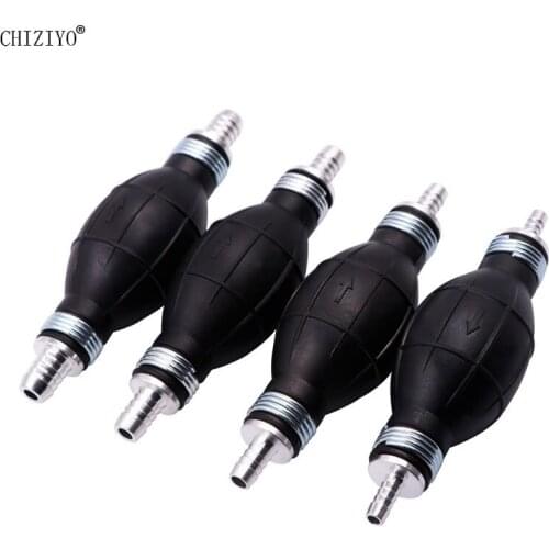 1 PC 6/8/10/12mm Hand Fuel Pump Tube Petrol Diesel Liquid Oil Water Tansfer Rubber Aluminum For Car Boat Marine Outboard