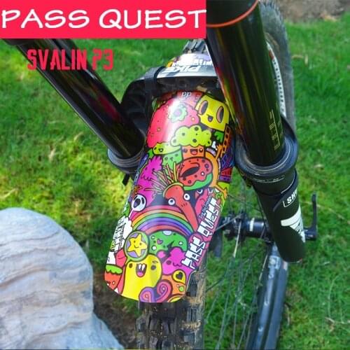 PASS QUSET Bicycle Quick Release Fender DH FR AM MTB Mountain Bike Resin Front Rear Universal Fenders Diy Accessories