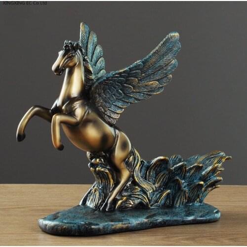 European Style Pegasus Wine Rack Decoration Table Personality Creative Decoration Home Resin Decoration Wine Rack Accessories