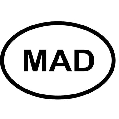14.8CM*10CM CAR STICKER MAD MADRID CITY COUNTRY CODE OVAL VINYL DECAL Black Silver C10-01230