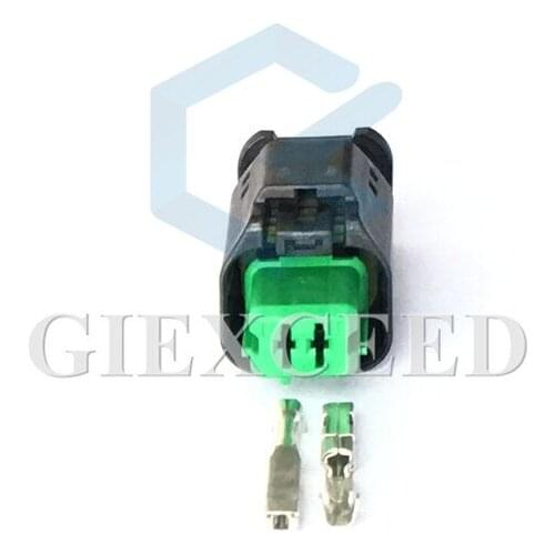 2 Sets 2 Pin 1801175-5 Engine Fan Socket Water Temp Sensor Plug Thermostat Conenctor Automotive For BMW MINI