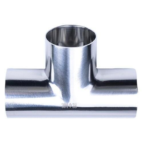 304 Stainless Steel 3.5" 88.9mm OD Sanitary Welding Tee Weld Pipe Fitting for Homebrew