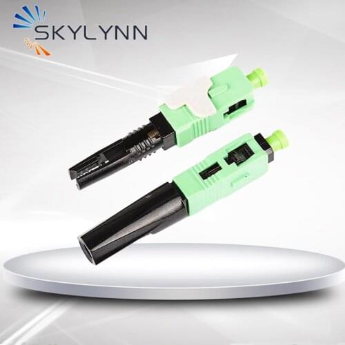 50/100 PCS SC Fast Connector, 52mm Embedded FTTH Fiber Optic Cold Quick Connector Field Assembly
