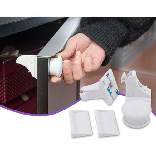 8pcs Invisible Baby Safety Magnetic Cabinet Lock Kids Security Protection Child Proof Cupboards Drawers Cabinet Safety Locks