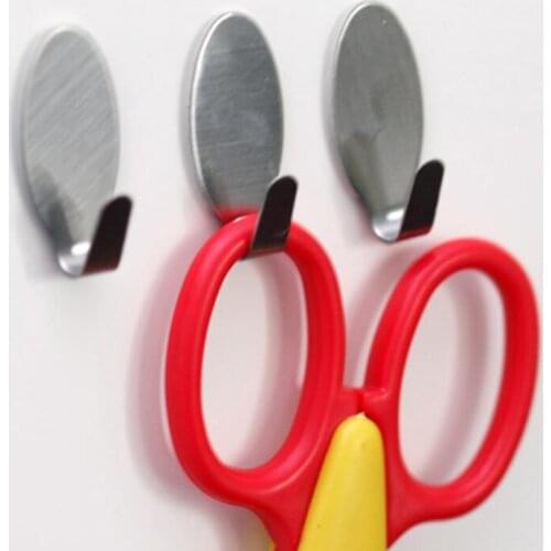 Stainless Steel Stick Holder Robe Hooks Hanger Man Woman Portable Home Kitchen Wall Door Self Adhesive Minimalism LX8276