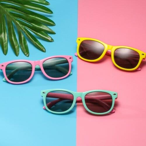 Silicone Frame Children UV Polarized Sunglasses Boys Girls Baby Flexible Sun Glasses Eyewear Child Shades Gafas UV400 Goggle