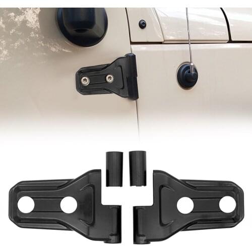Door Hinge Tirm Cover JL Wrangler Accessories for Jeep Wrangler JL & Unlimited 2018-2019(Black)