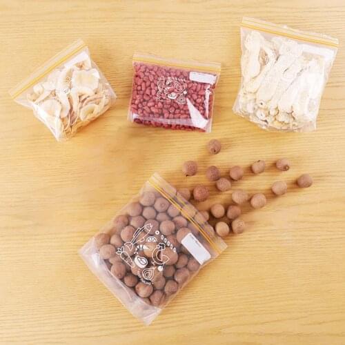 1 Set Food Grade Materials Food Storage Bag Leakproof PE Sealed Bag Moisture-proof Thickened Fresh Keeping Bag for Kitchen