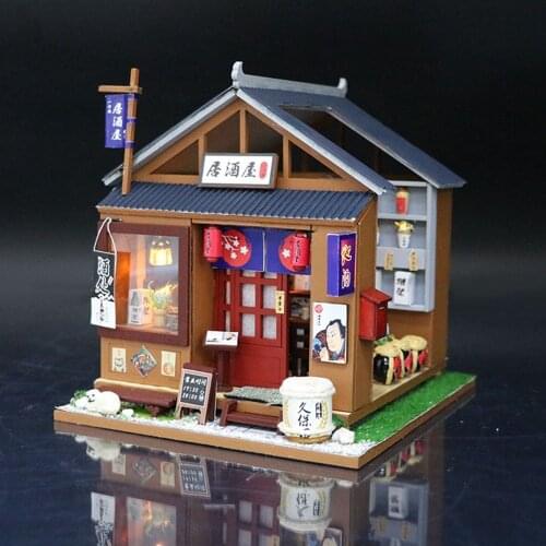 Doll House Wooden Furniture Diy Miniature Dollhouse Miniaturas Dollhouse Puzzle Handmade Kits Toys For Children Birthday Gift