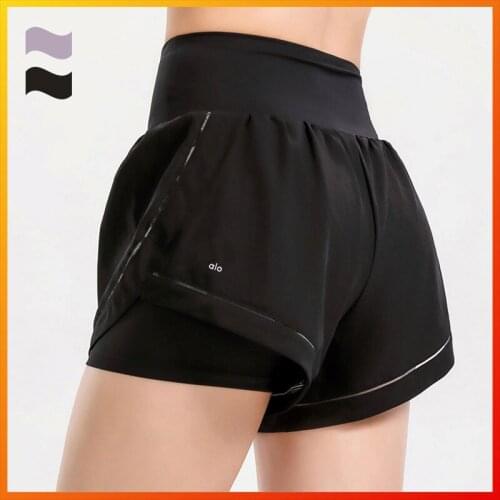 Alo Yoga 2021 Summer New Sexy Womens Shorts Sports Shorts Training Shorts Womens Running Fitness Shorts Breathable High Waist