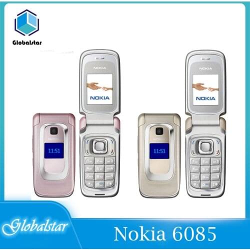 Nokia 6085 Refurbished mobile phones Original 2G GSM Unlocked Flip Good quality Cheap Old Cellphone refurbished Free Shipping