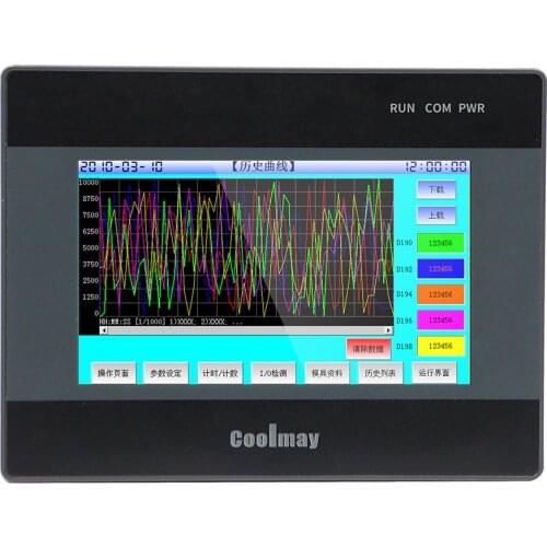 Modbus 4.3inch integrated HMI PLC controller QM3G-43FH-24MT-485P