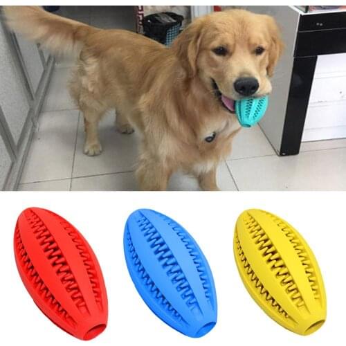 Soft Pet Dog Elasticity Ball Toy Funny Interactive Chew Cleaning Tooth Playing Training Toys Puppy Rubber Leakage Food Dispenser