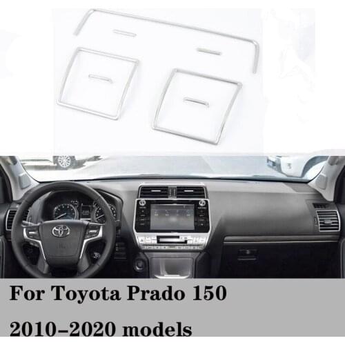 7PCS Car Interior Air Outlets Cover Trims for Toyota Land Cruiser Prado FJ 150 2018-2020 Car Accessories