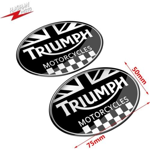 For Triumph Tank Pad Sticker 3D Motorcycle Racing Sticker Union Jack Flag Decal