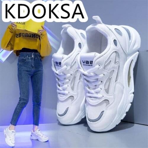 2021 Spring New Korean All-match Womens Shoes Fashion Shoes Leisure Sports Shoes Womens Running Shoes