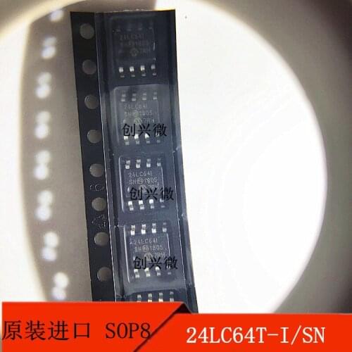 10PCS 24Lc64t-I/SN patch block SOP8 64k serial EEPROM memory original products