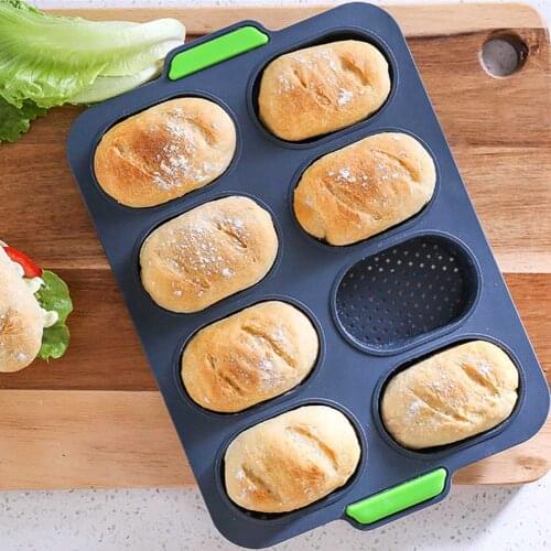 Perforated Silicone Bread Mold Non-Stick Mold Baguette Tray Pan Perfored Pan Food Grade Silicone not easy to be deformed