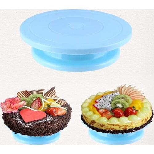 Cake Plate Turntable DIY Baking Tool Plastic Rotating Anti-skid Round Cake Stand Cake Decorating Rotary Table Kitchen Cocina