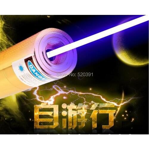 Most Powerful Military 450nm 100W 100000m Blue Laser Pointers Flashlight Light Burn match candle lit cigarettes Wicked Hunting