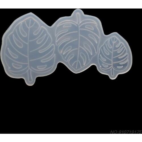 Tropical Palm Leaf Beach Fondant Epoxy Resin Silicone Mold Sugarcraft Cupcake Topper Polymer Clay Jewelry Making Crafts D09 20