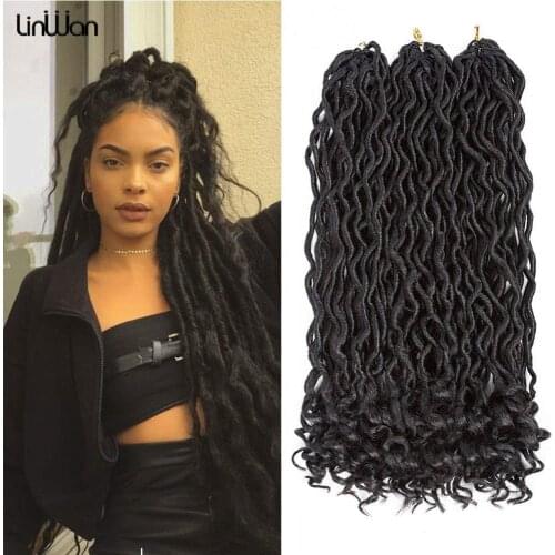 Synthetic Ombre Dreadlocks Goddess Braiding Hair Faux Locs Hair Strand Braid Crochet Hair Afro CurlsPassion Twist Hair Extension