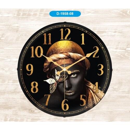 Galaxy D-1958-08 Camber Arab girl Mica Glass wall clock Gift,love,family,friendship,celebration,fun,Joke, Cute ,Ships from Turke