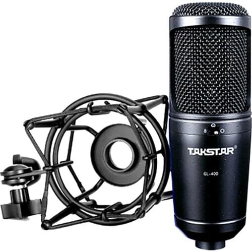 Takstar GL-400 Professional Studio Wired Condenser Microphone For Recording And Broadcasting