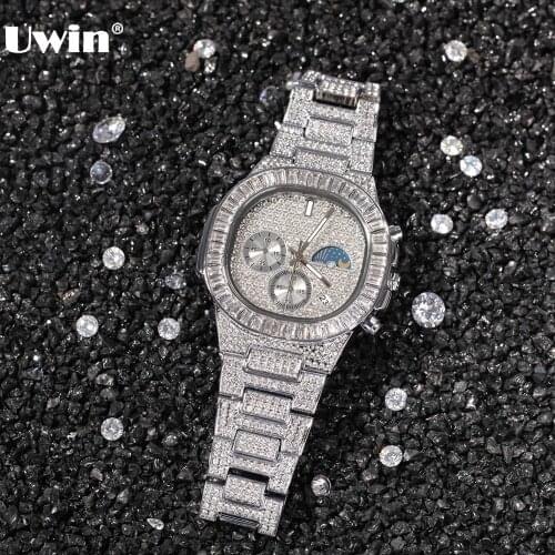 UWIN Mens Gold Watch