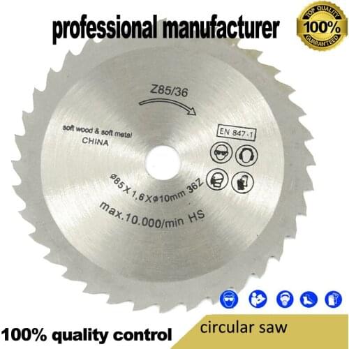 85mm hss high quality saw blade for wood pipe pvc 36teeth for soft metal cutting at good price for home decoration