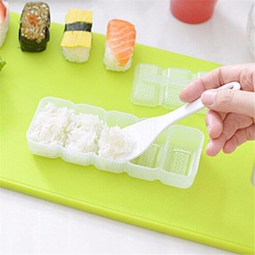 Japan Nigiri DIY Sushi Mold Rice Ball 5 Rolls Maker Non Stick Press Bento Sushi Rice Making Tool Kitchen Accessories IC878199