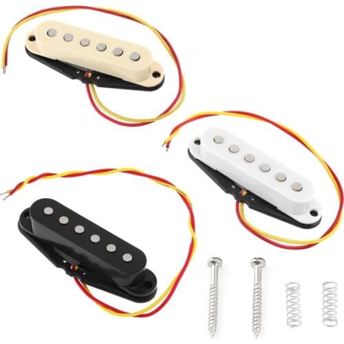Single Coil Sound Pickup for ST SQ 6 Strings Electric Guitar Harmonious White / Black / Beige Optional