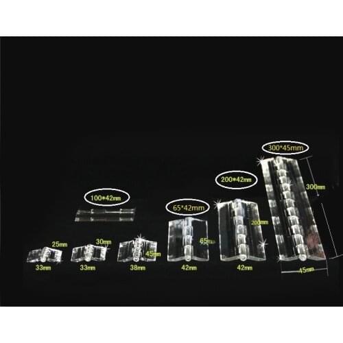 S/H25x33MM;M/H30X33MM;L/H45x38MM Acrylic Hinge Transparent Hinge Plexiglass Hinge Organic Glass Hinge Furniture Accessory