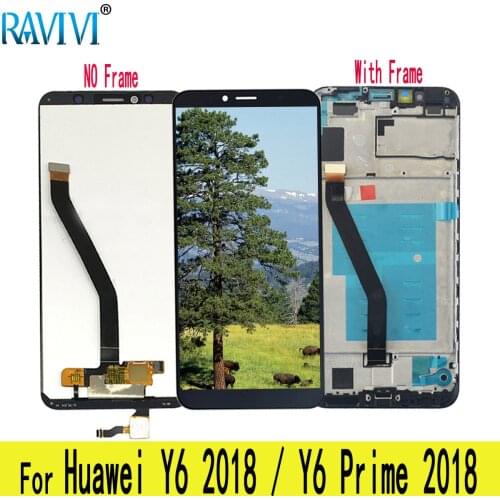 5.7" LCD For Huawei Y6 2018 LCD Display Touch Screen Assembly Replacement with Frame For Y6 Prime 2018