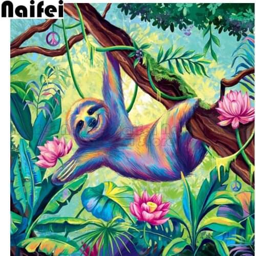 5D DIY Diamond Painting Folivora,sloth,Full Square/Round Embroidery Sale Picture Rhinestone Diamond Mosaic Home Decor Gift