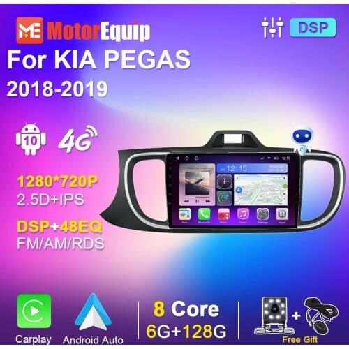 Car Audio for KIA PEGAS 2018 2019 Android 10 Car Radio Stereo Autoradio Multimedia DVD Player Navigation GPS No 2din 2 Din DVD