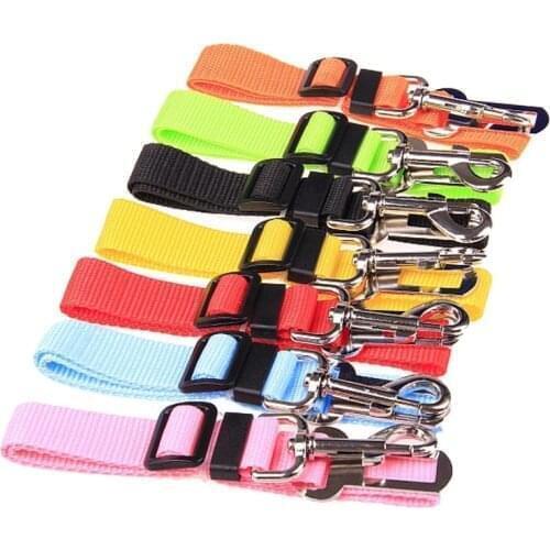 6@#pet Dog Cat Car Seat Belt Security for Accessories Goods Animals Adjustable Harness Lead Leash Small Medium Travel Clip